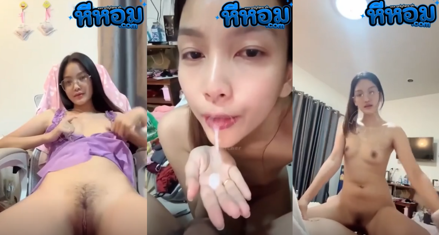 THAIXXX คลิปหลุด ไลฟ์สด โชว์เสียวหีฟินก่อนไปขึ้นขย่มควยผัวรัวๆแล้วมาจับอมควยไห้แตกคาปากเลย